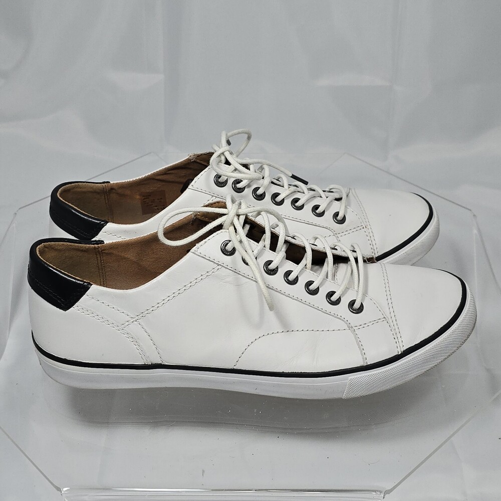 Coach Perkins Men 11.5 D White Leather Fashion Sneakers FG1056